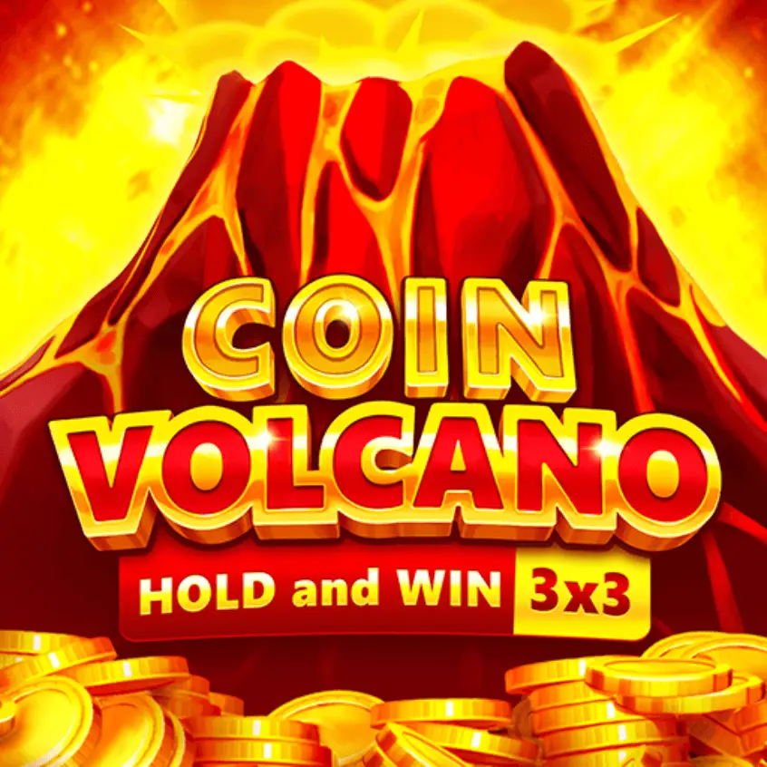 Coin Volcano slot with coins and cascading payouts